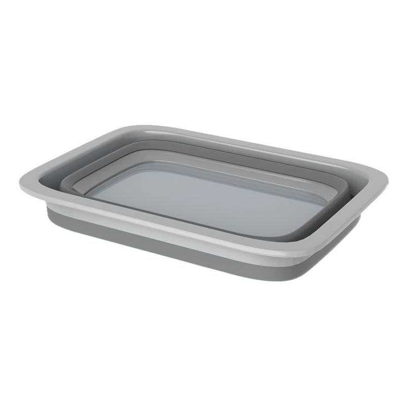 Leisure Sports Collapsible Multiuse Portable Wash Bin - 10L, Gray