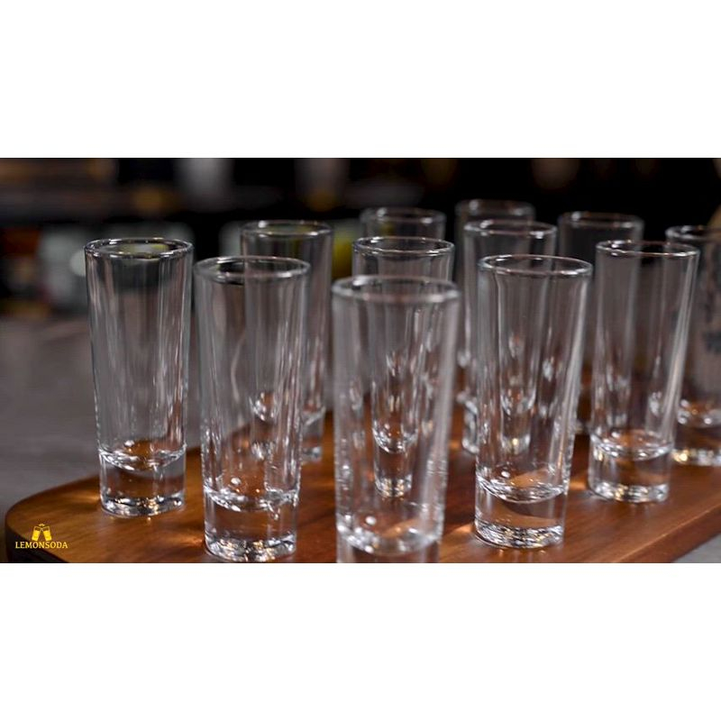 Tall Shot Glasses - 2oz - Crystal Clear Glasses - Set of 12