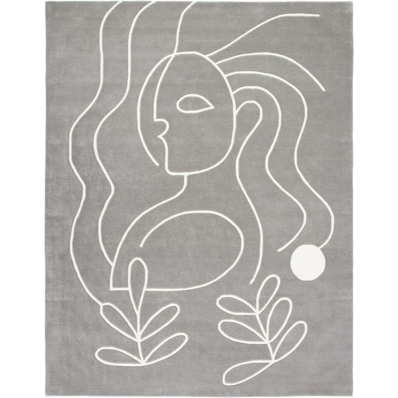 Fifth Avenue FTV111 Hand Tufted Area Rug - Gray/Ivory - 8'9"x11'9" - Safavieh.