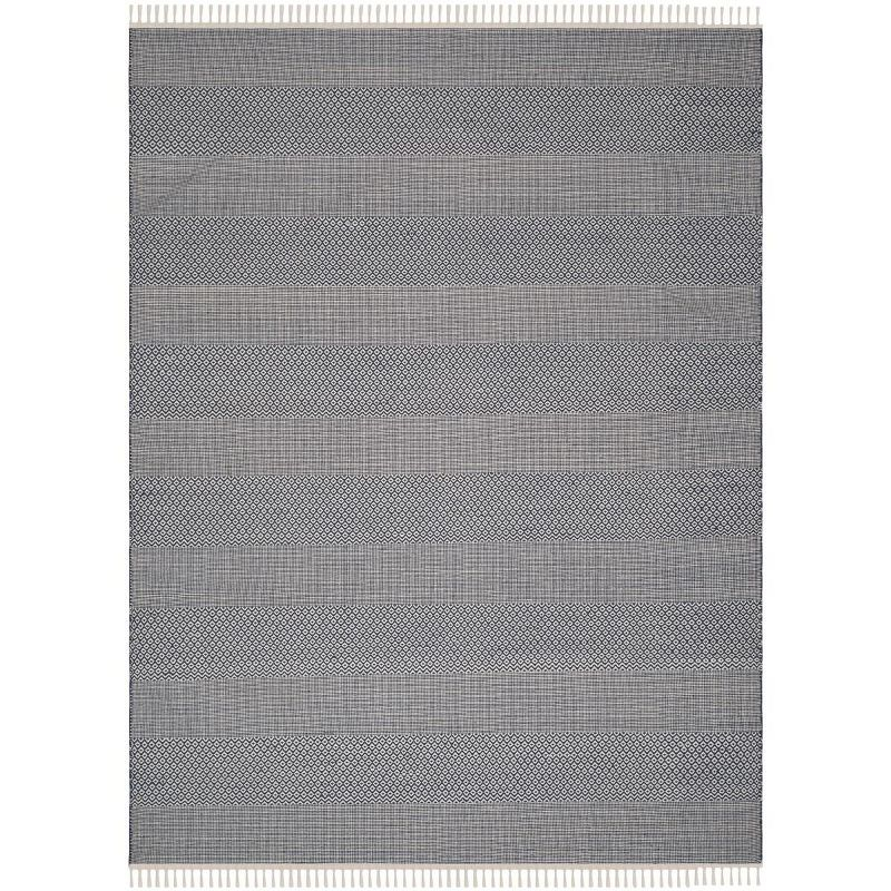 Montauk MTK330 Hand Woven Indoor Area Rug - Ivory/Navy - 8'x10' - Safavieh