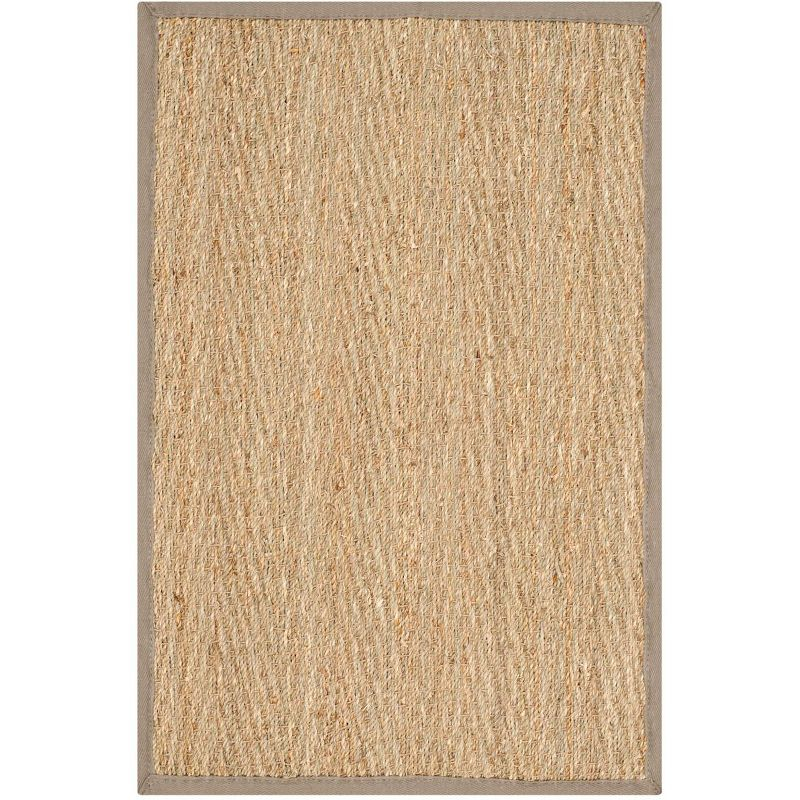 Natural Fiber NF115 Power Loomed Indoor Accent Rug - Natural/Grey - 2'x3' - Safavieh.