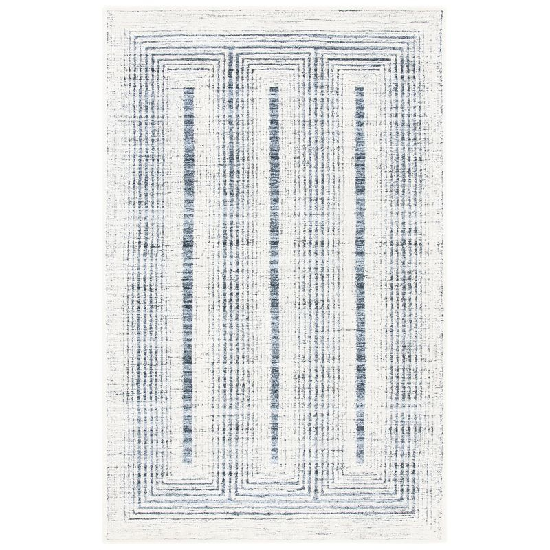 Metro MET991 Hand Tufted Indoor Area Rug - Dark Grey/Ivory - 5'x8' - Safavieh