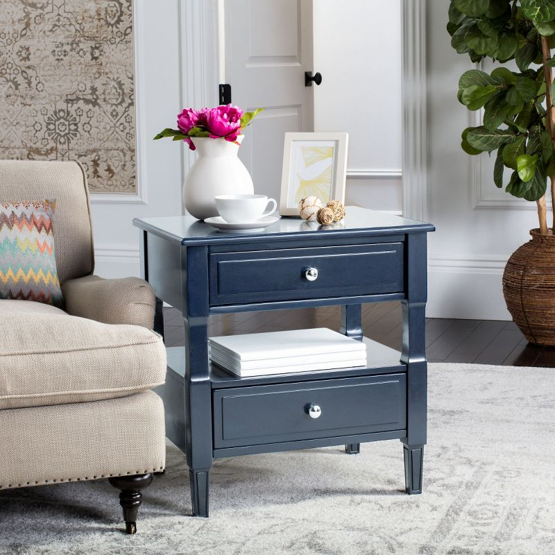 Jenson Night Stand - FOX6277D - Navy - Safavieh Couture