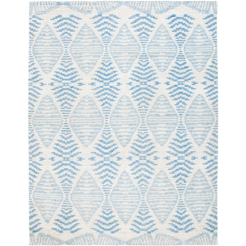 Kenya KNY175 Hand Knotted Area Rug - Light Blue/Ivory - 8'x10' - Safavieh
