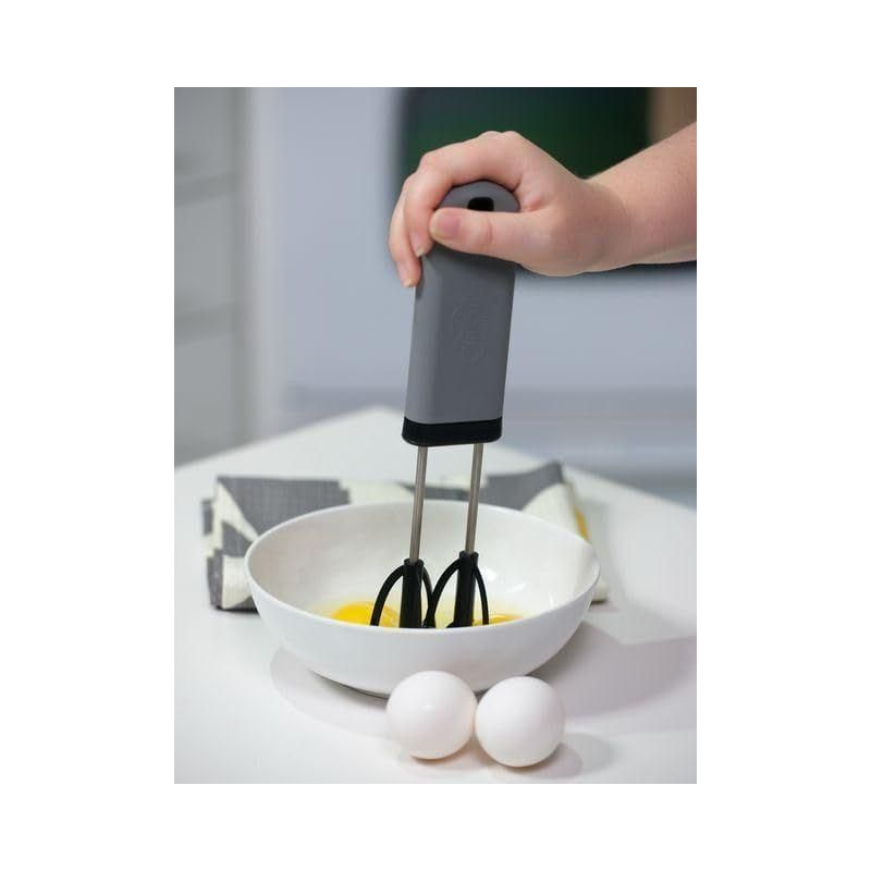 Jokari Easy Whisk One-Handed Mixer for Simple Whisking for Cooks of Any Age.  Dual Beaters to Mix, Stir and Blend Ingredients Quickly