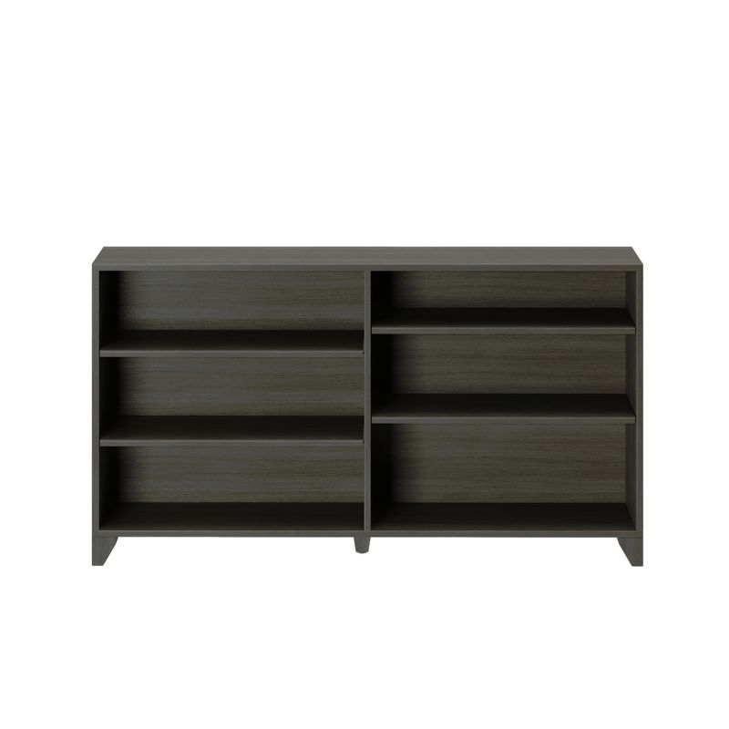 Max & Lily Classic 6-Shelf Bookcase, Solid Wood Bookcase for Kids Bedroom/Playroom, Clay