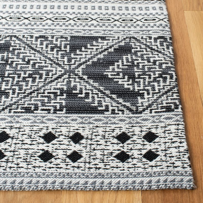 Classic Vintage CLV717 Hand Woven Area Rug - Black - 8'x10' - Safavieh.