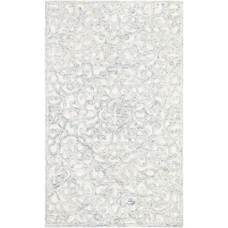 Trace TRC103 Hand Tufted Indoor Accent Rug - Charcoal/Ivory - 3'x5' - Safavieh