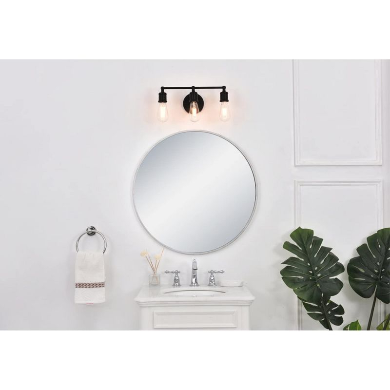 Elegant Lighting Serif 3 light black Wall Sconce