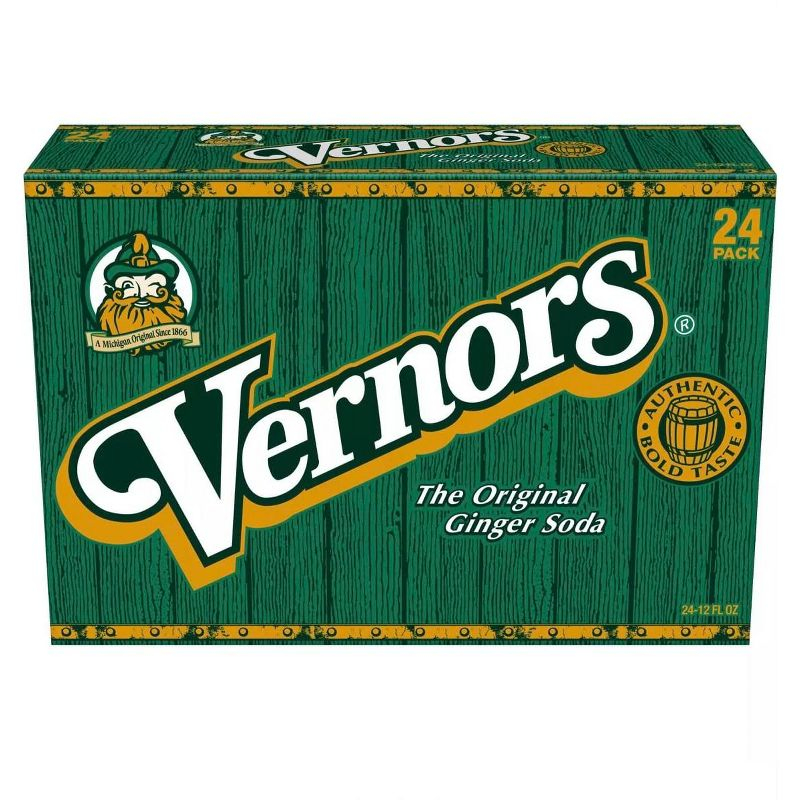 Vernors Ginger Ale Soda - 12 Fl Oz Can (Pack of 24)