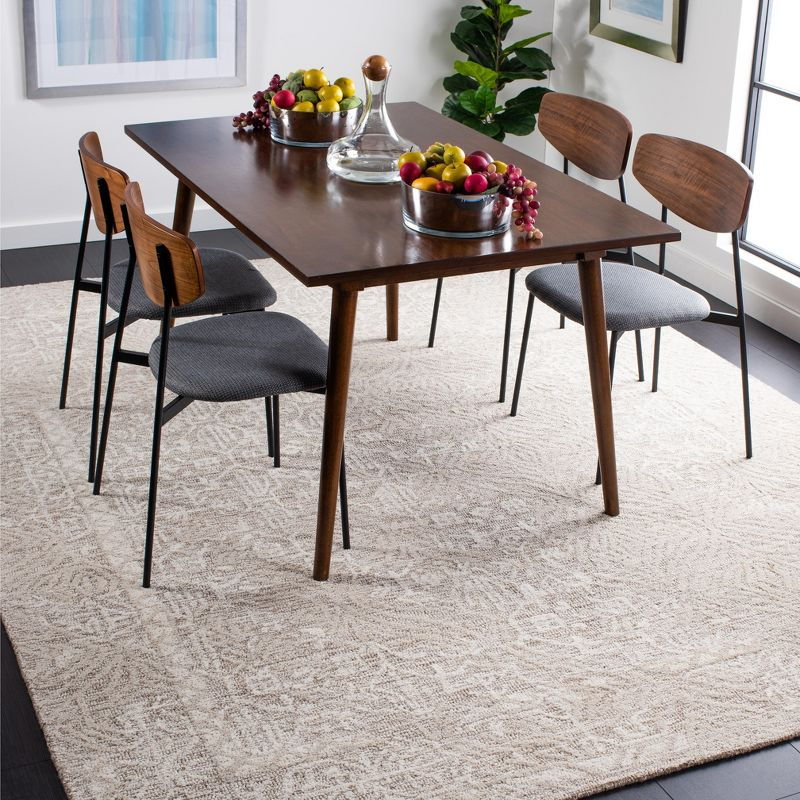 Metro MET905 Hand Tufted Area Rug - Natural/Ivory - 8'x10' - Safavieh.