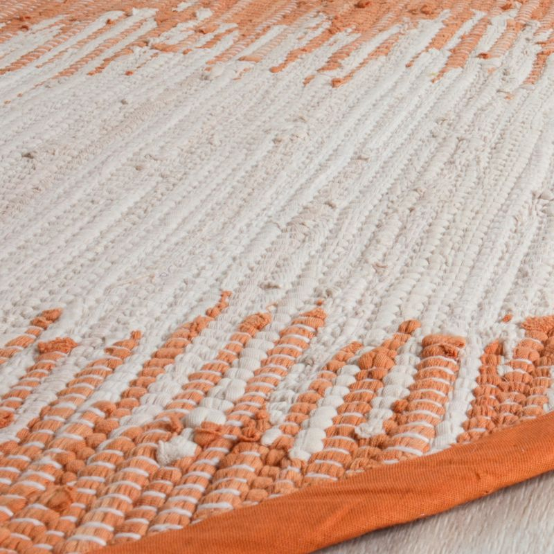 Montauk MTK751 Hand Woven Indoor Area Rug - Orange - 6' Round - Safavieh