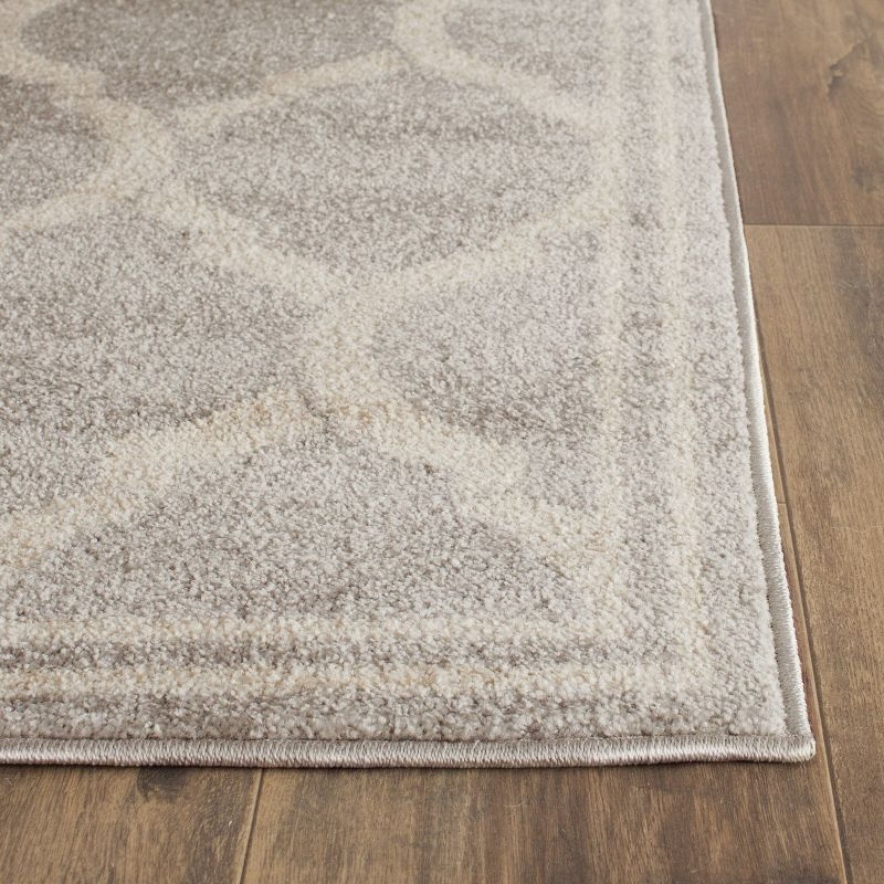 Amherst AMT415 Power Loomed Indoor Area Rug - Light Grey/Ivory - 8'x10' - Safavieh