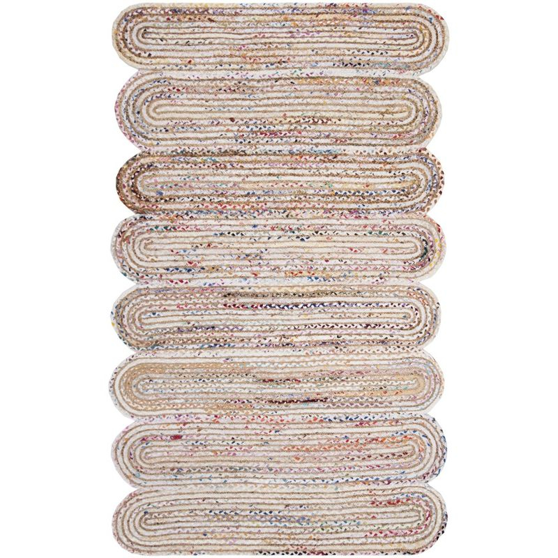 Cape Cod CAP208 Woven Indoor Area Rug - Ivory/Multi - 5'x8' - Safavieh