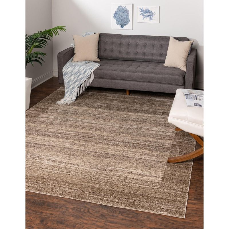 Unique Loom Abigail Del Mar Area Rug , 8'x8' Square ,Beige