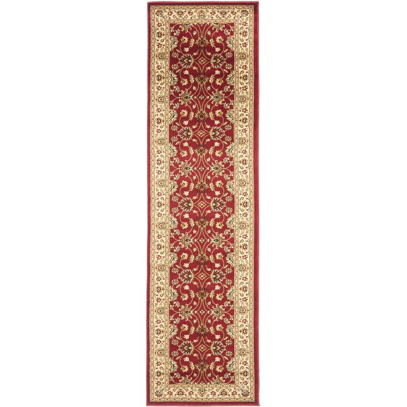Lyndhurst LNH553 Power Loomed Runner Rug - Red/Ivory - 2'3"x8' - Safavieh