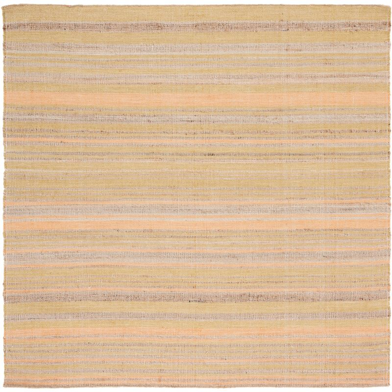 Highland Dunes Grice Hand Woven 50% Jute, 50% Wool Striped Rug