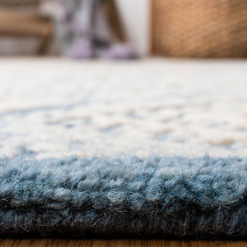 Glamour GLM660 Hand Tufted Area Rug - Blue/Ivory - 6'x6' - Safavieh.