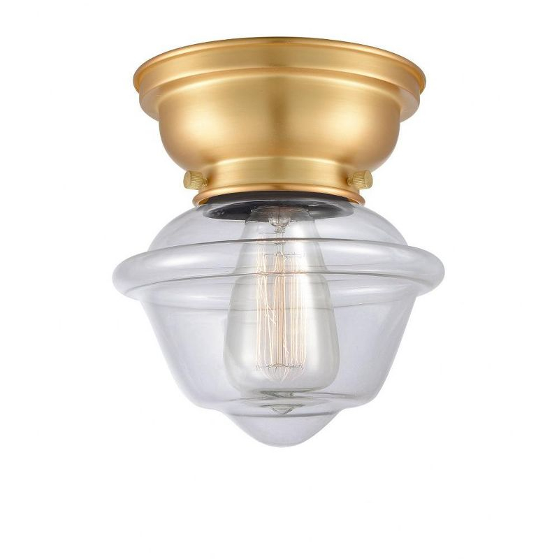 Innovations Lighting Oxford 1 - Light Flush Mount in  Satin Gold