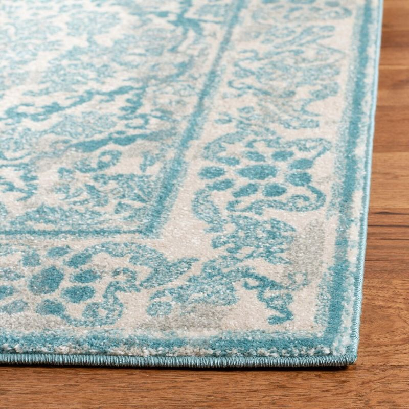 Evoke EVK242 Power Loomed Indoor Accent Rug - Ivory/Light Blue - 2'2"x4' - Safavieh