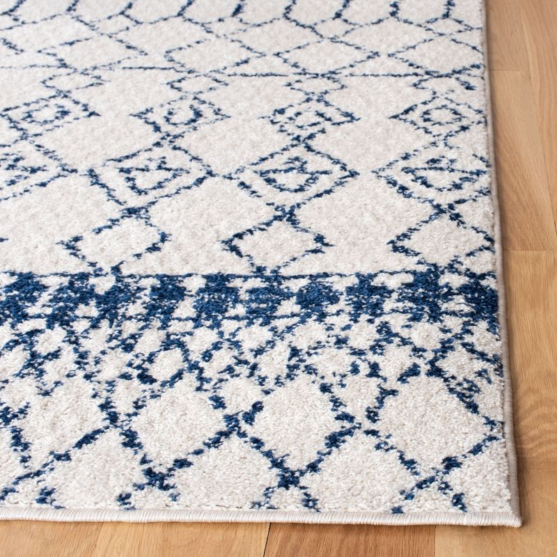 Tulum TUL229 Power Loomed Area Rug - Ivory/Navy - 6'x9' - Safavieh.