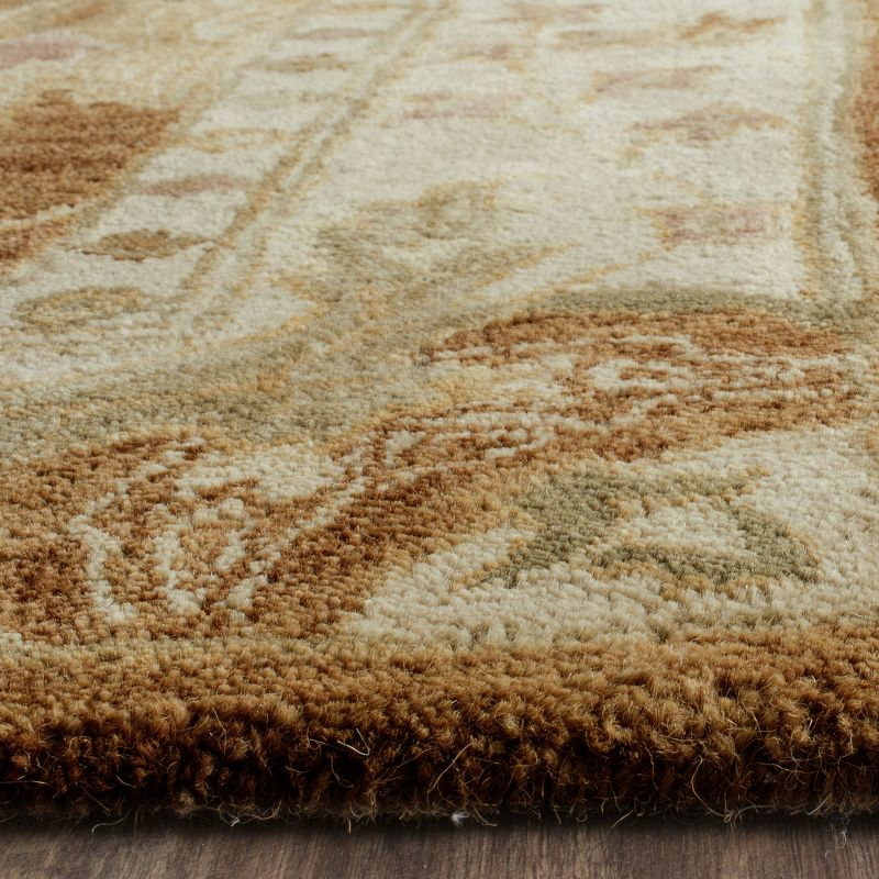 Antiquity AT840 Hand Tufted Indoor Area Rug - Brown/Beige - 5'x8' - Safavieh