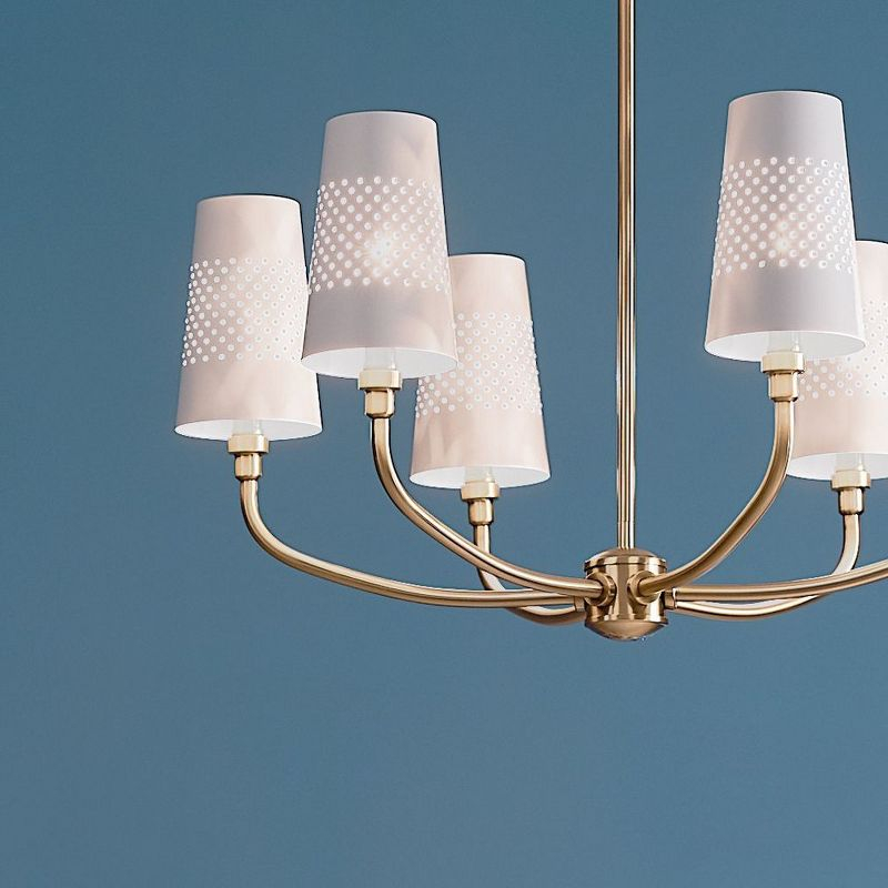 Kichler Lighting Adeena 6 - Light Chandelier in  Brushed Natural Brass