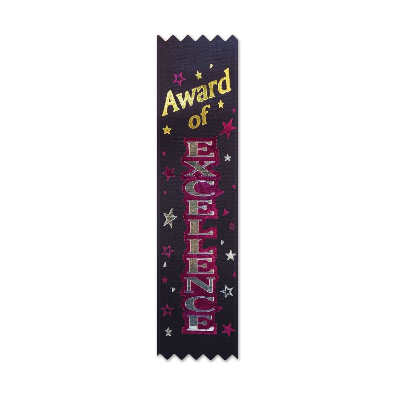 Beistle Award Of Excellence Value Pack Ribbons, 1.5" x 6.25", (20/Pkg) Multicolored