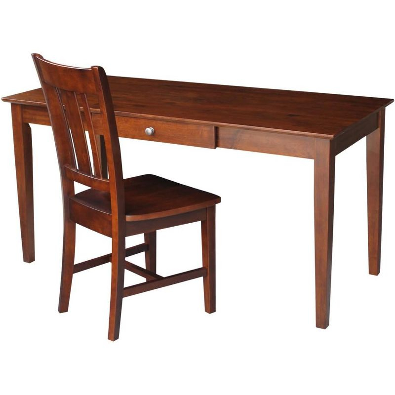 International Concepts Desk With Drawer - Larger Size And Chair