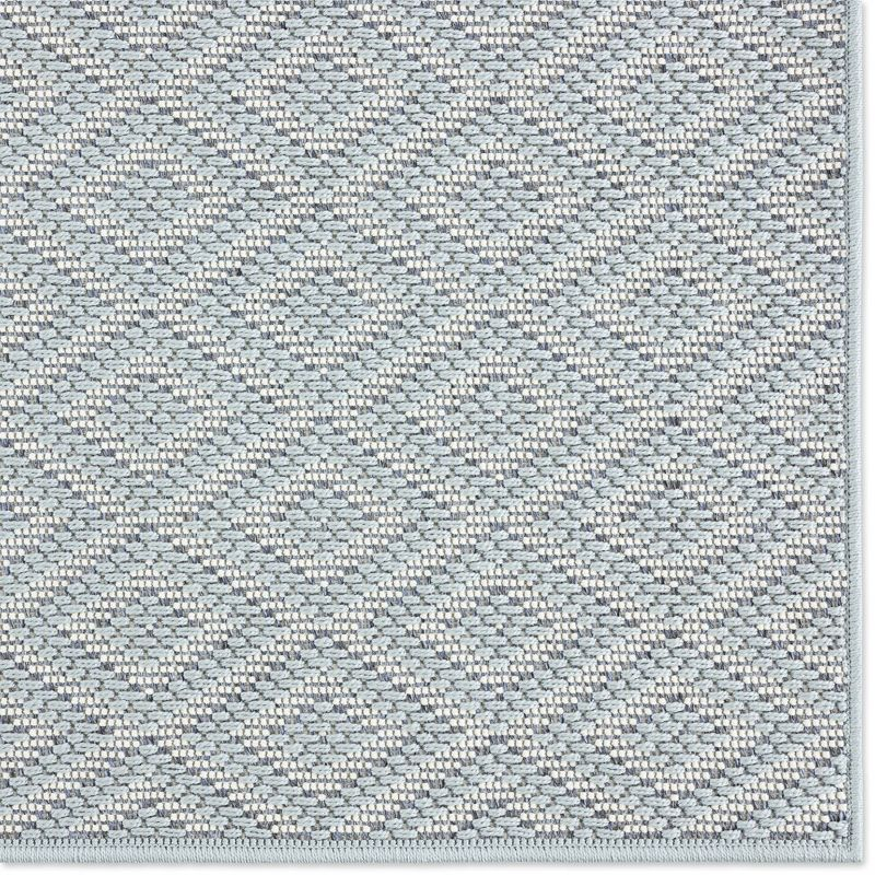 7'10" x 10'2" Tripoli Lydia Indoor/Outdoor Rug Blue/Cream - Home Dynamix: UV & Stain Resistant, Woven