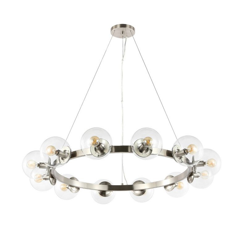 Rylian 12 Light 38" Chandelier - CHA4063 - Nickle - Safavieh