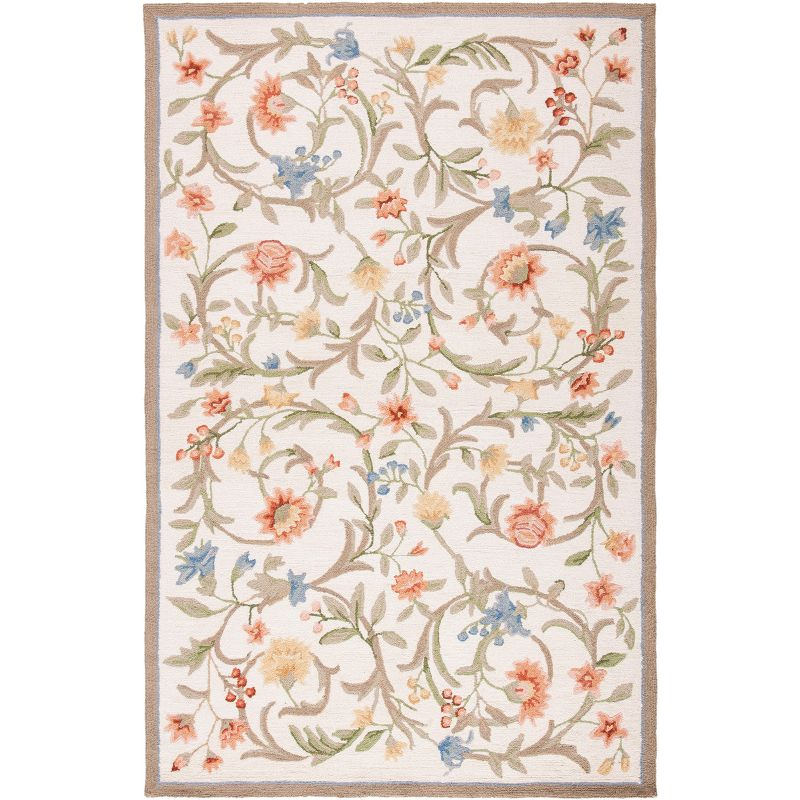 Chelsea HK248 Handmade Area Rug - 5'3"x8'3" - Ivory - Safavieh