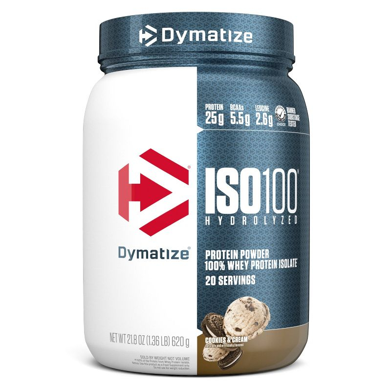 Dymatize 100% Whey Isolate Protein Powder - Cookies & Cream - 1.36lbs