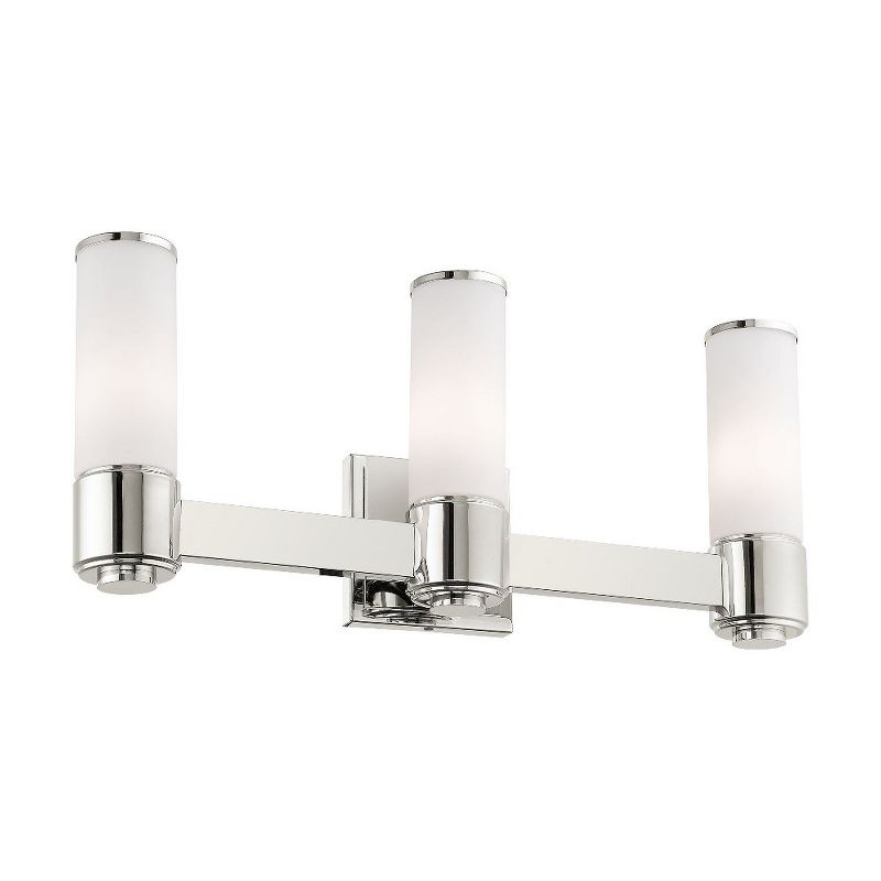 Livex Lighting Weston 3 - Light Vanity in  Polished Nickel