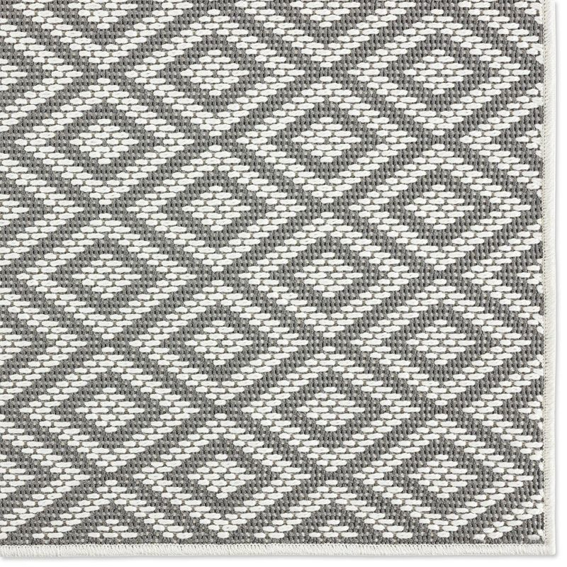 5'3" x 7'3" Tripoli Lydia Indoor/Outdoor Rug Gray/Cream - Home Dynamix