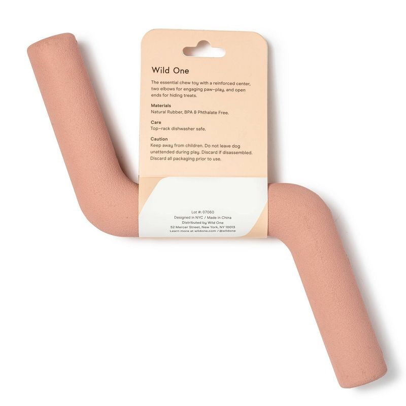Wild One Bolt Bite Chew & Treat Interactive Dog Toy - Pink