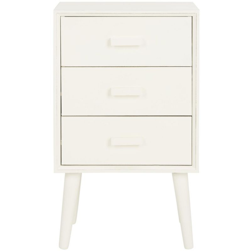 Pomona 3 Drawer Accent Table - CHS5700 - Vintage White - Safavieh