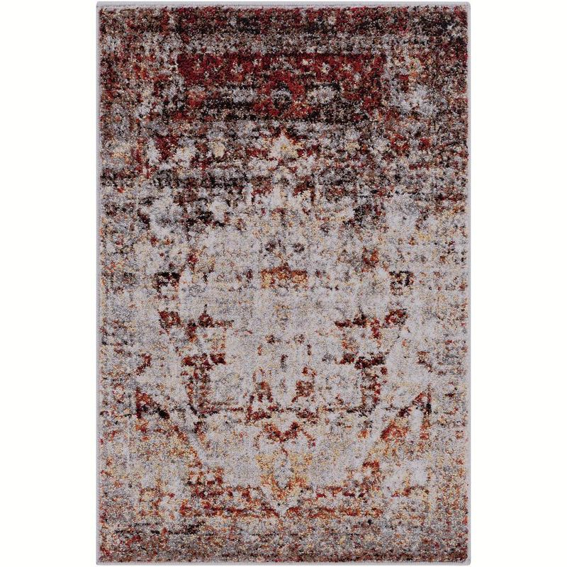 Mark & Day Libourne 3'11"x5'7" Rectangle Woven Indoor Area Rugs Burgundy