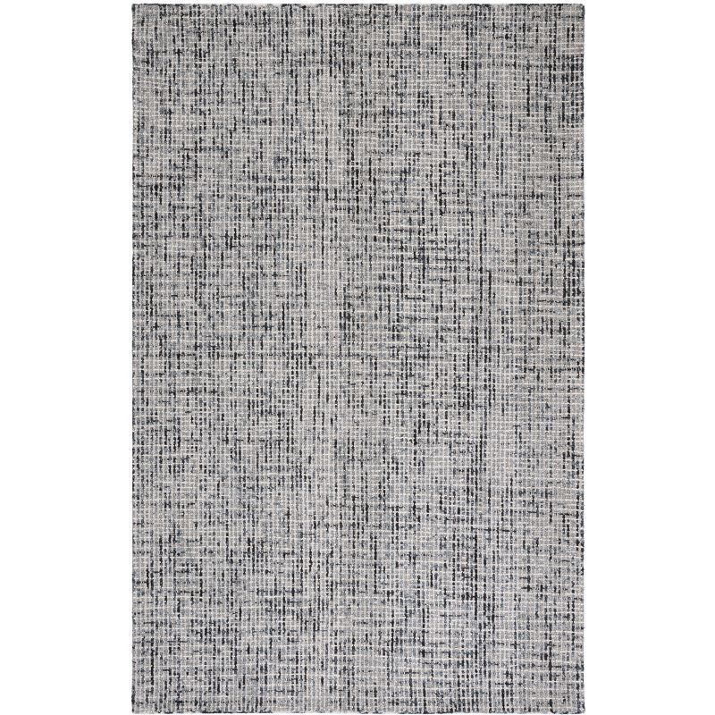 Abstract ABT468 Handmade Indoor Area Rug - Dark Grey/Ivory - 6'x9' - Safavieh