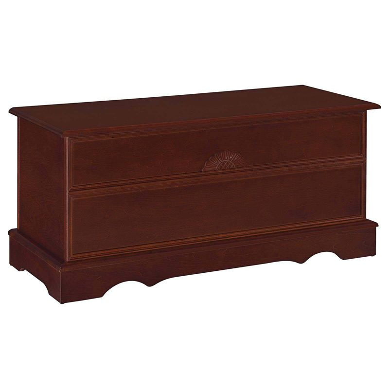 Coaster Paula Traditional Rectangular Wood Cedar Chest Warm Brown