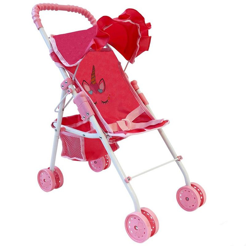 The New York Doll Collection Baby Doll Stroller My First Toy Stroller Pink