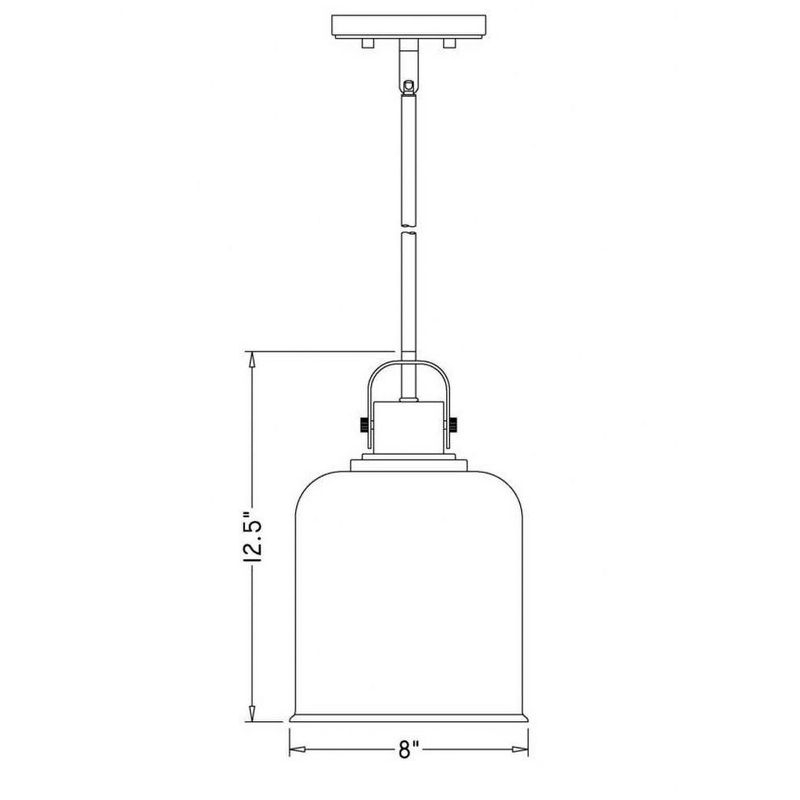 Z-Lite Kinsley 1 - Light Pendant in  Matte Black