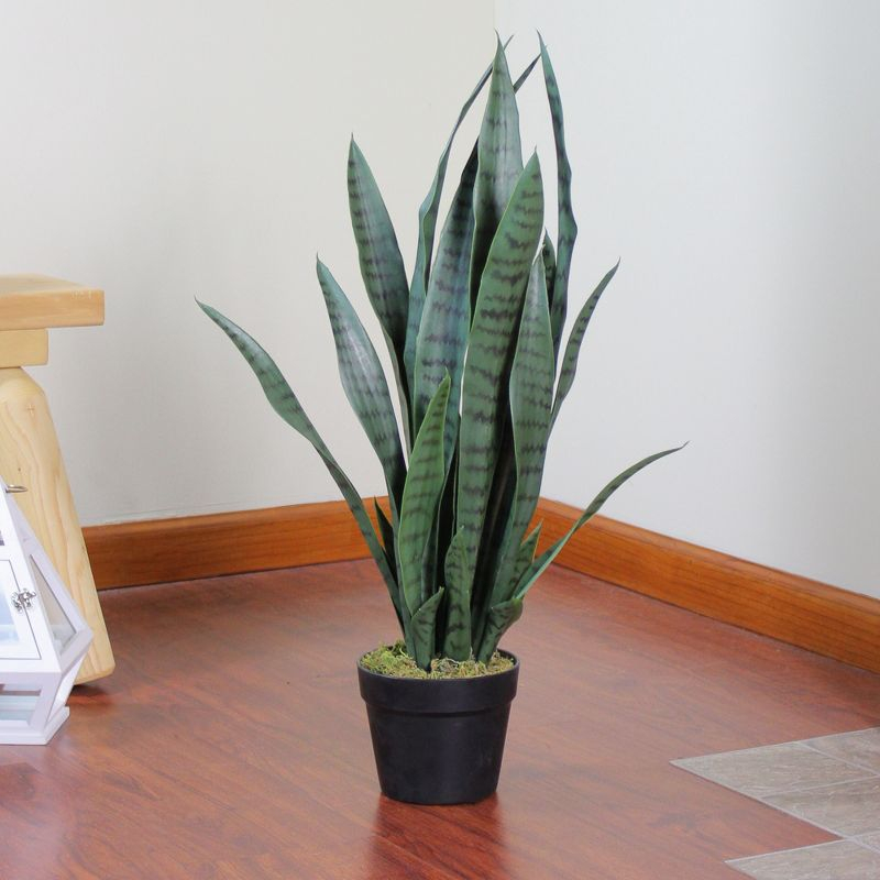Northlight Real Touch™️ Artificial Two Tone Potted Snake Plant - 29"