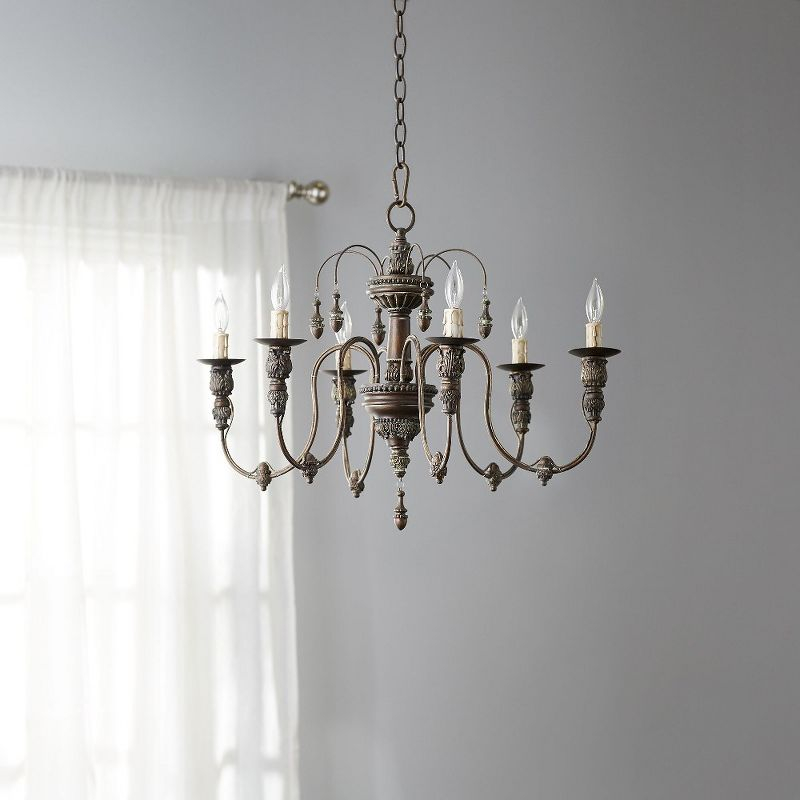 Quorum Lighting Salento 6-Light Vintage Copper Chandelier