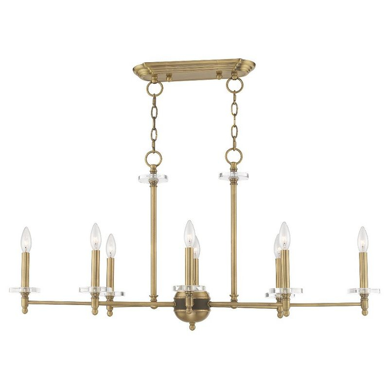 Livex Lighting Bennington 8 - Light Chandelier in  Antique Brass
