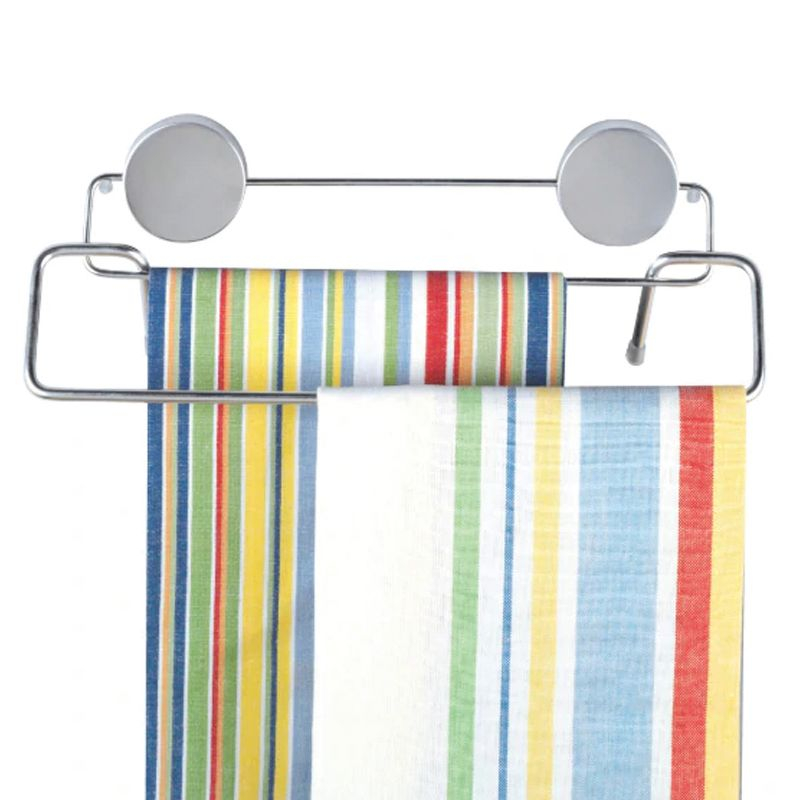 Better Houseware Stainless Steel Magnetic Towel Bar in Silver