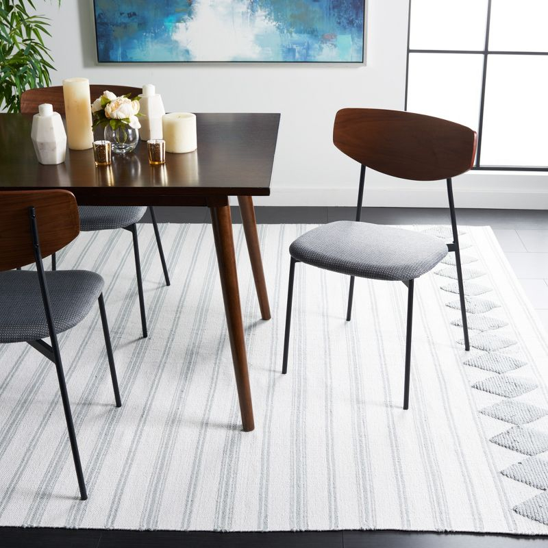 Montauk MTK708 Hand Woven, Flat Weave Indoor Area Rug - Aqua/Ivory - 6'x6' - Safavieh