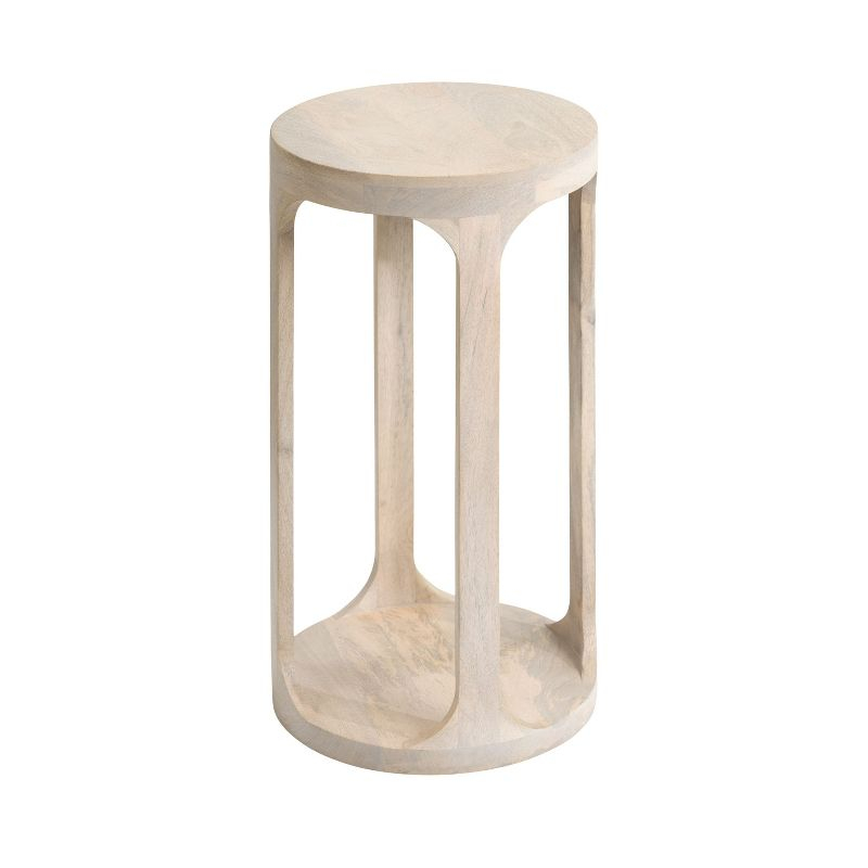 Kate and Laurel Dahl Wood Drink Table, 12x12x23, White