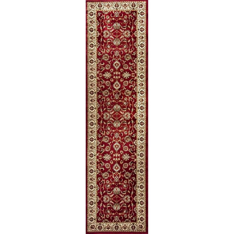 Noble Sarouk Red Persian Floral Oriental Formal Traditional Rug 3x10 ( 2'7" x 9'6" Runner ) Modern Contemporary Transitional Soft Rug