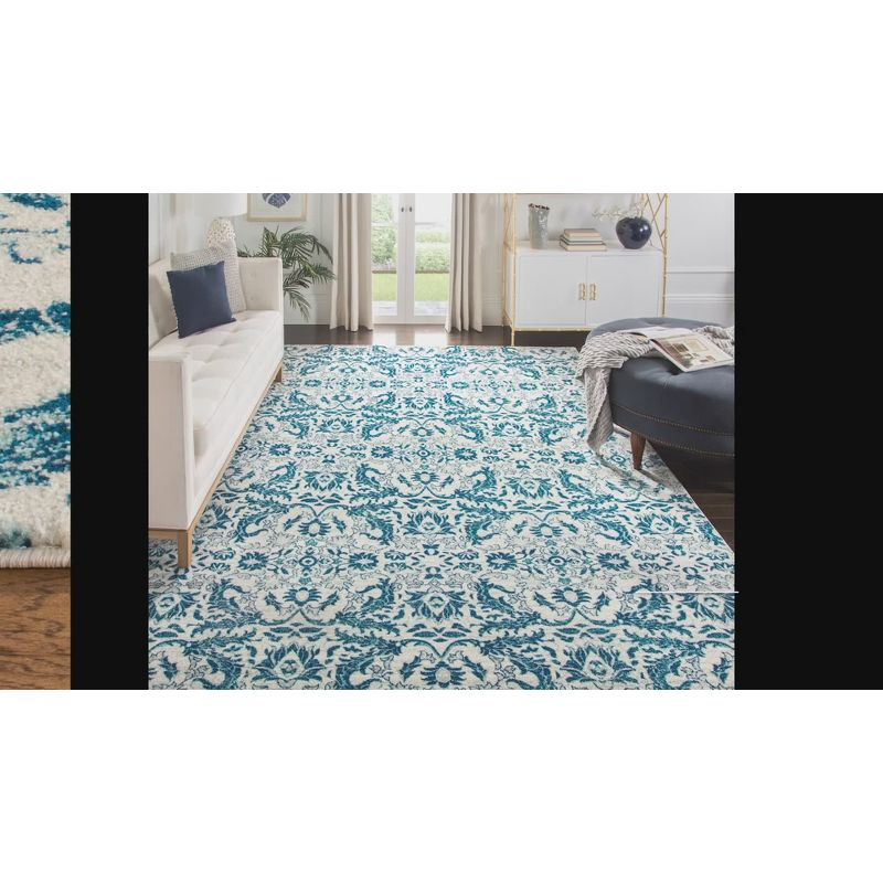 Evoke EVK238 Power Loomed Area Rug - Ivory/Gold - 6'7"x9' - Safavieh.